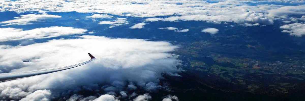 Flugwegposition um 11:53:25: Aufgenommen in der Nähe von Gemeinde Wolfsberg, Wolfsberg, Österreich in 3836 Meter